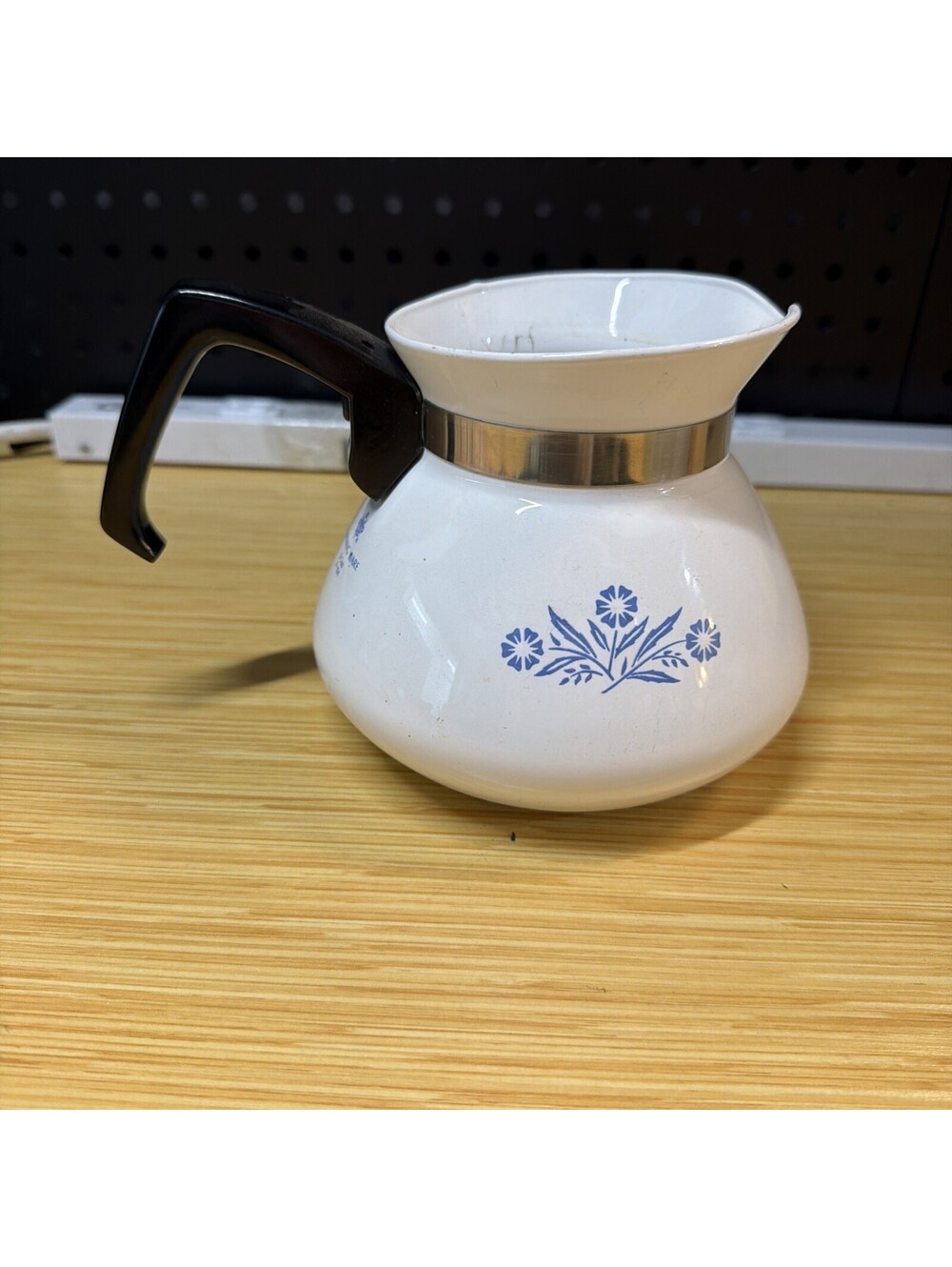 Vintage Corning Ware Blue Cornflower 6 Cup Coffee Tea Pot without Lid *